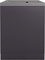 Style Line Тумба с кварцевой раковиной серый шелк Моно 50 графит нубук